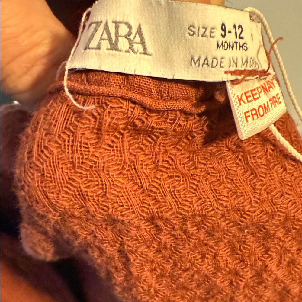 Zara Kids Dress in Warm Rust - Picture 4 of 5